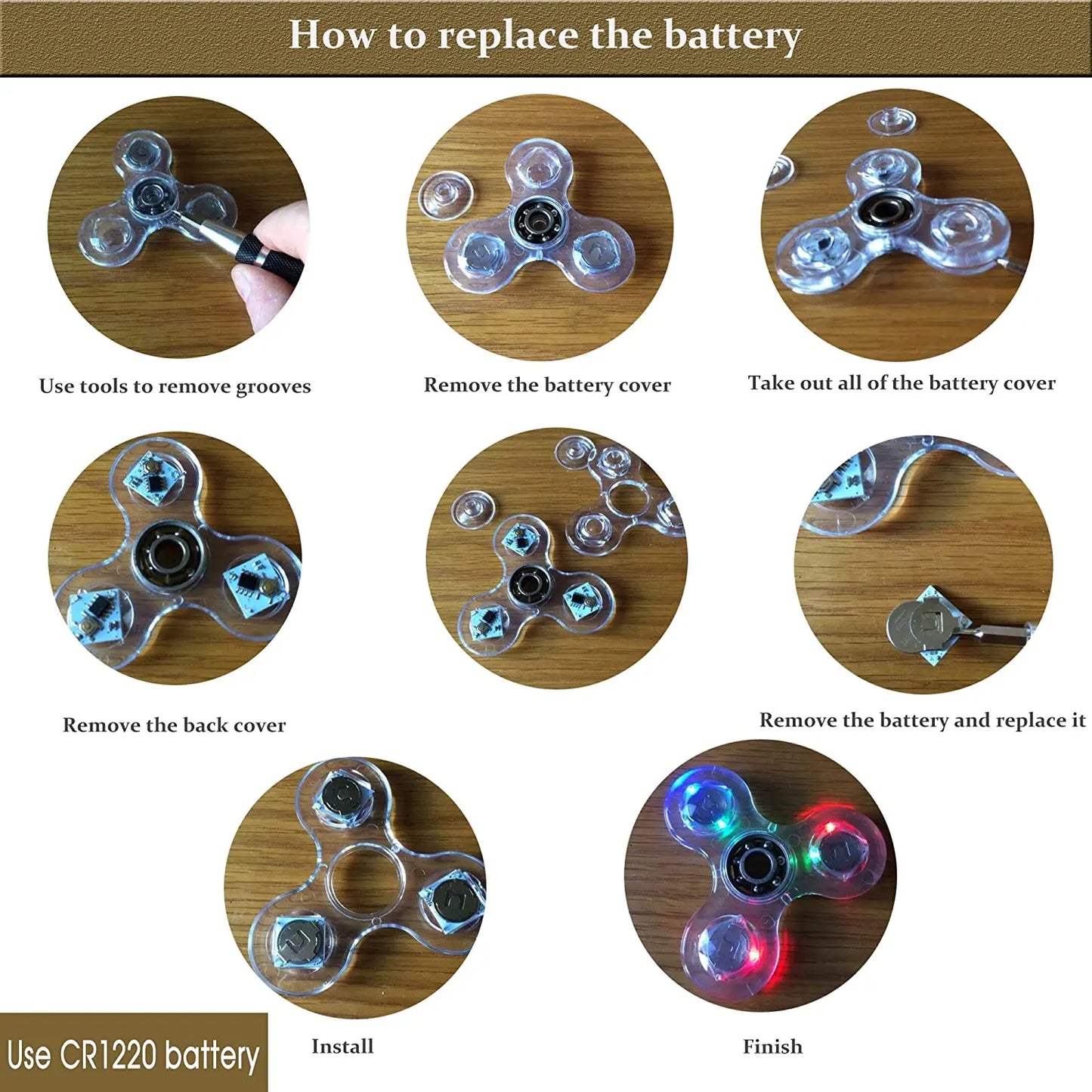 LED light Fidget Spinner