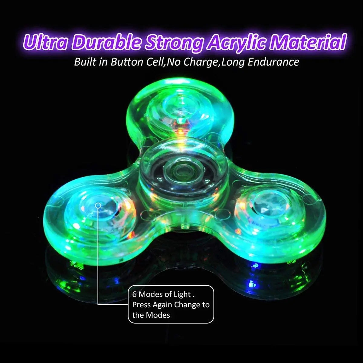 LED light Fidget Spinner