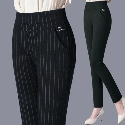 Stripes Formal Ankle Trousers