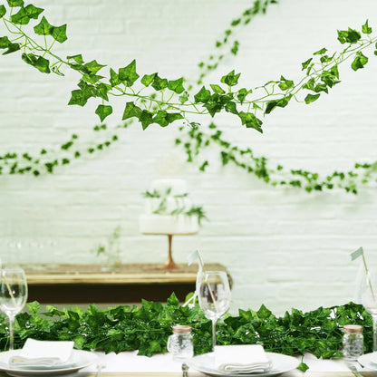 Green Silk Artificial Hanging Plants