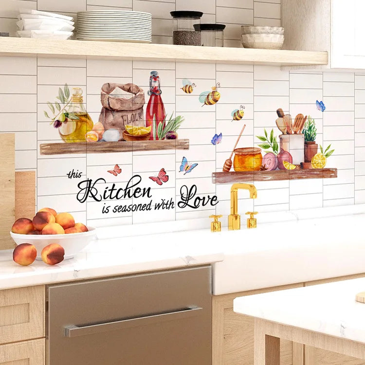 Butterflies Kitchen Wall Sticker