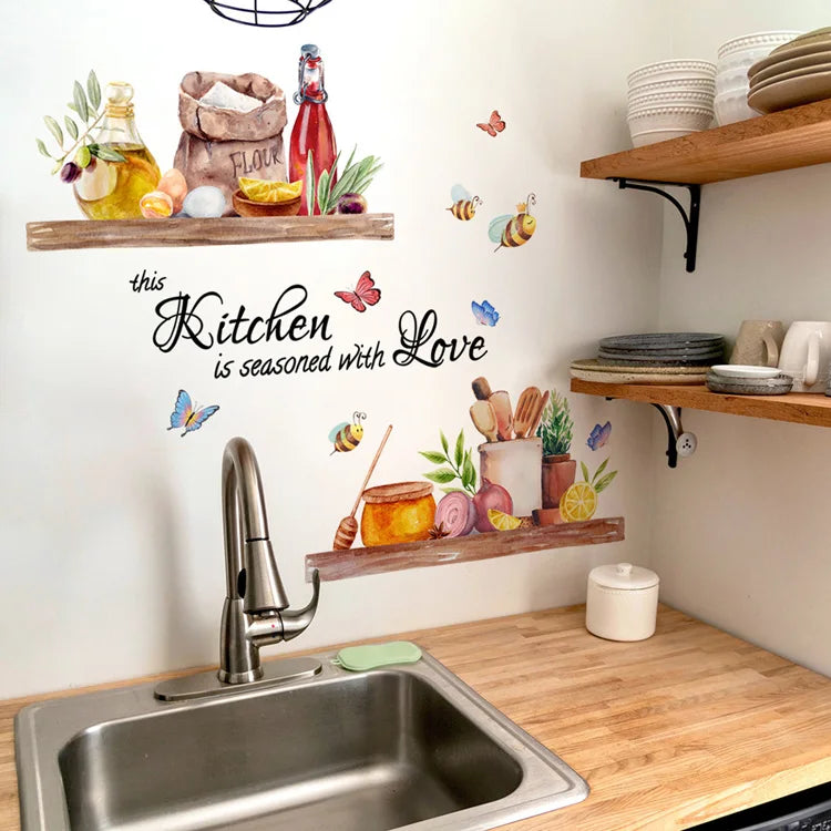 Butterflies Kitchen Wall Sticker