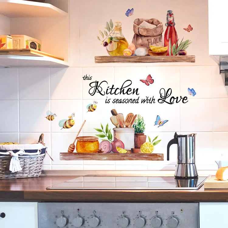 Butterflies Kitchen Wall Sticker