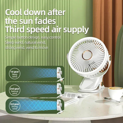 USB Rechargeable Table Fan