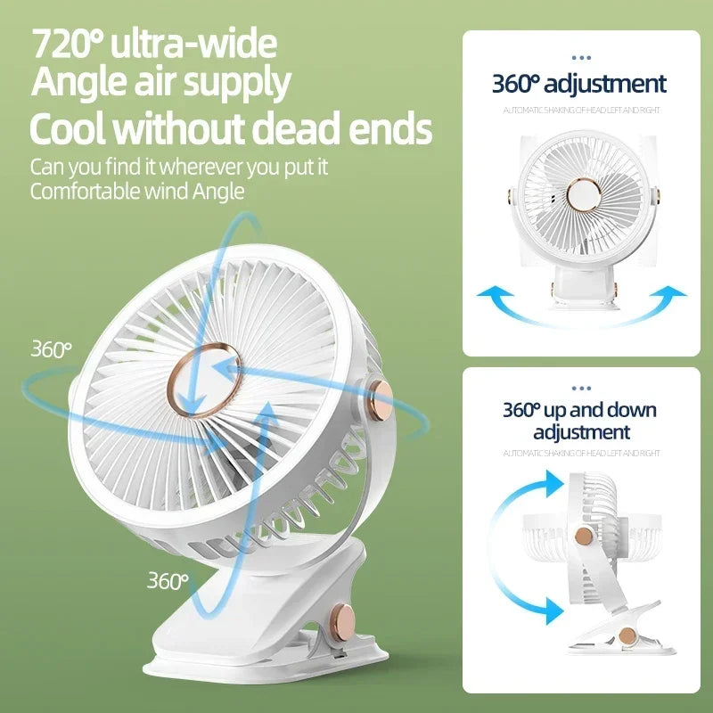 USB Rechargeable Table Fan