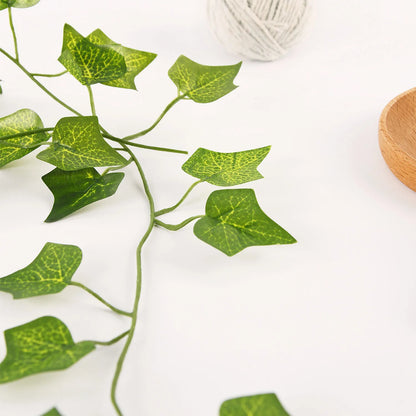 Green Silk Artificial Hanging Plants