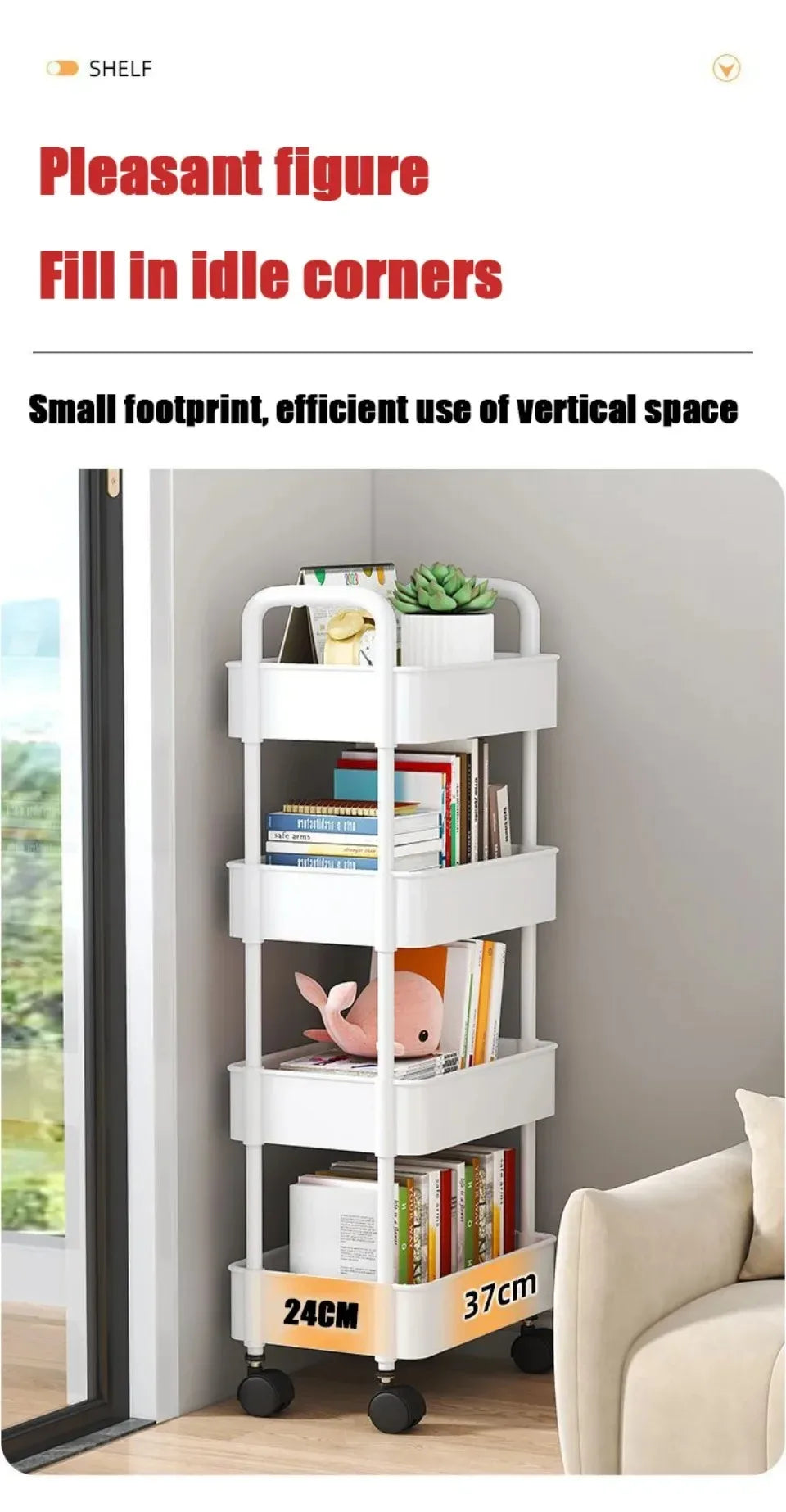 Bookshelf Cart