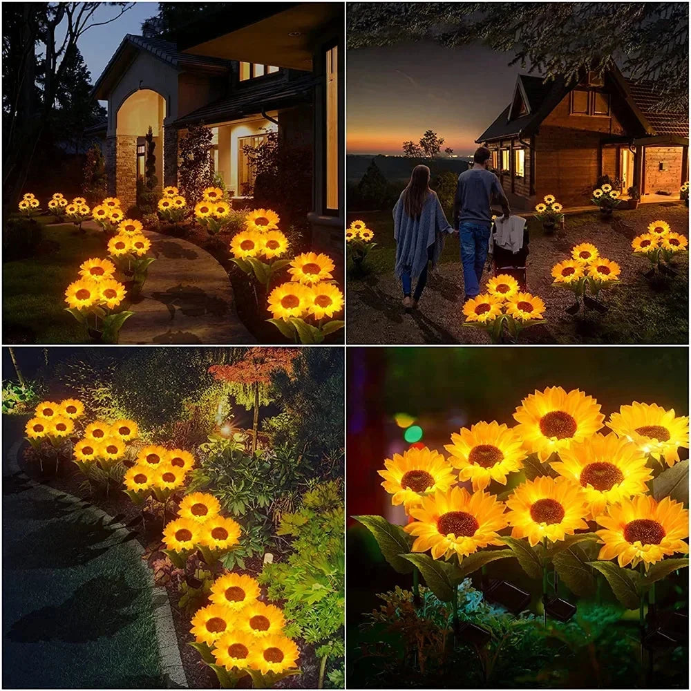 Solar Garden Sunflower Lights