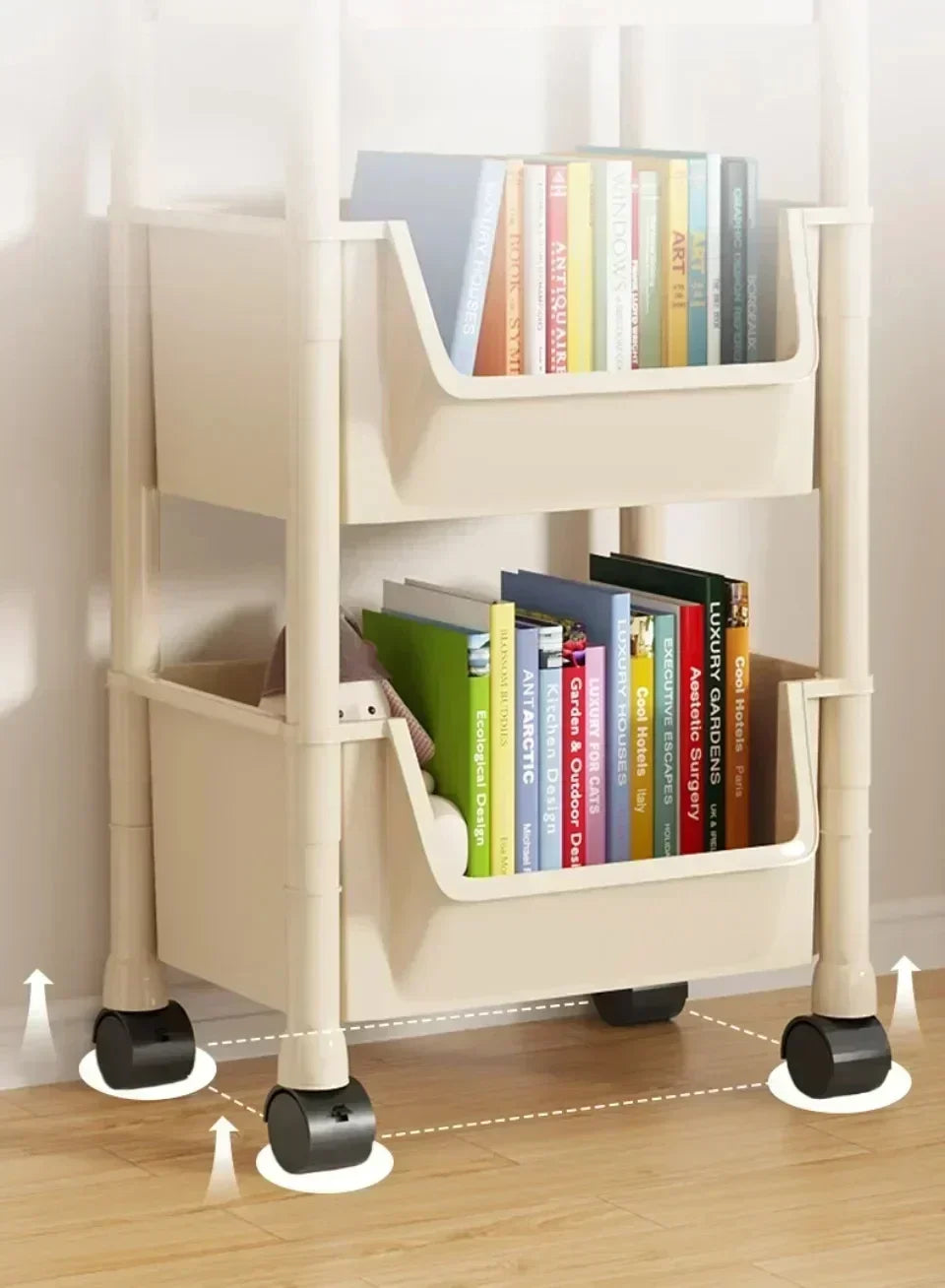 Trolley Bookshelf Storage