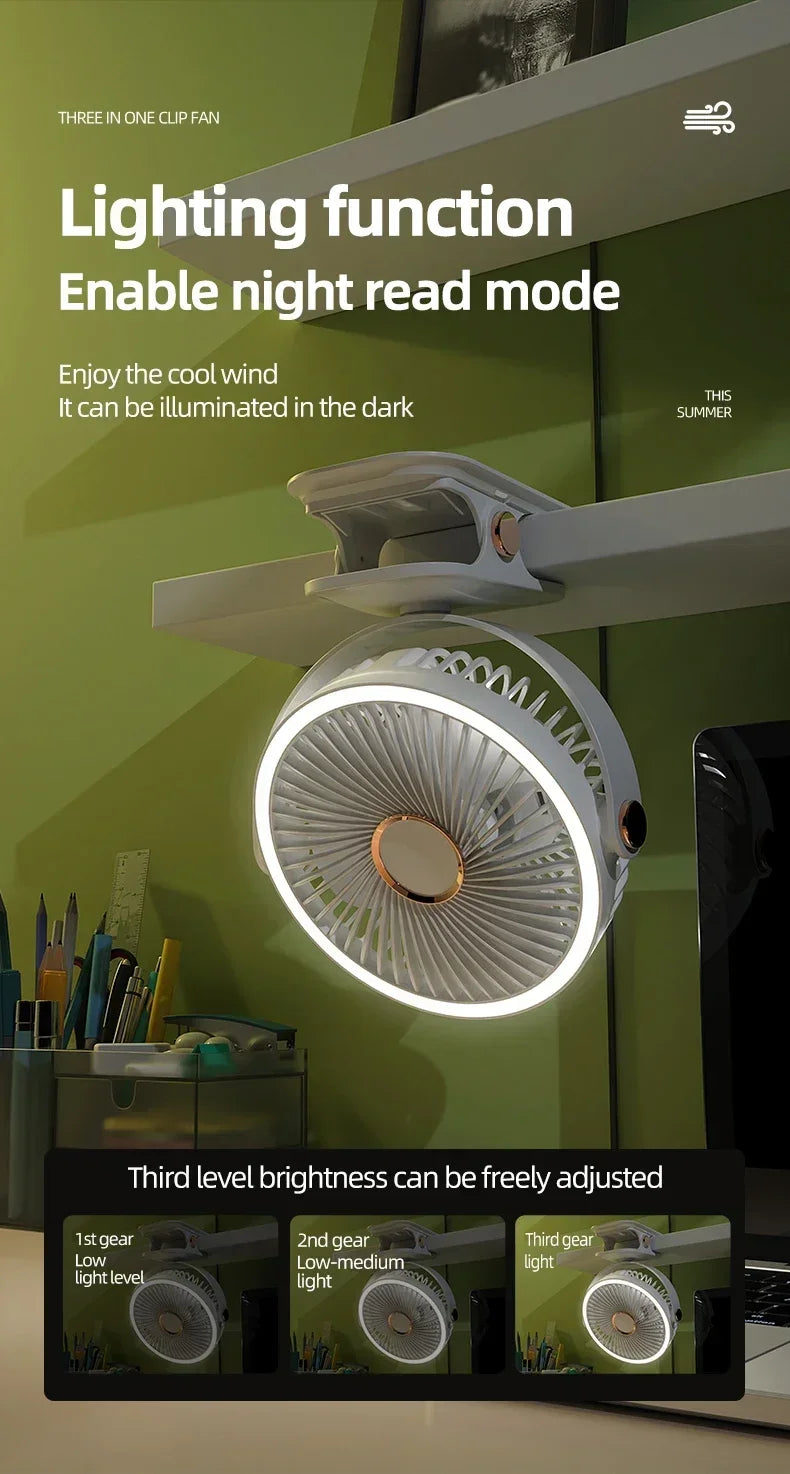 USB Rechargeable Table Fan