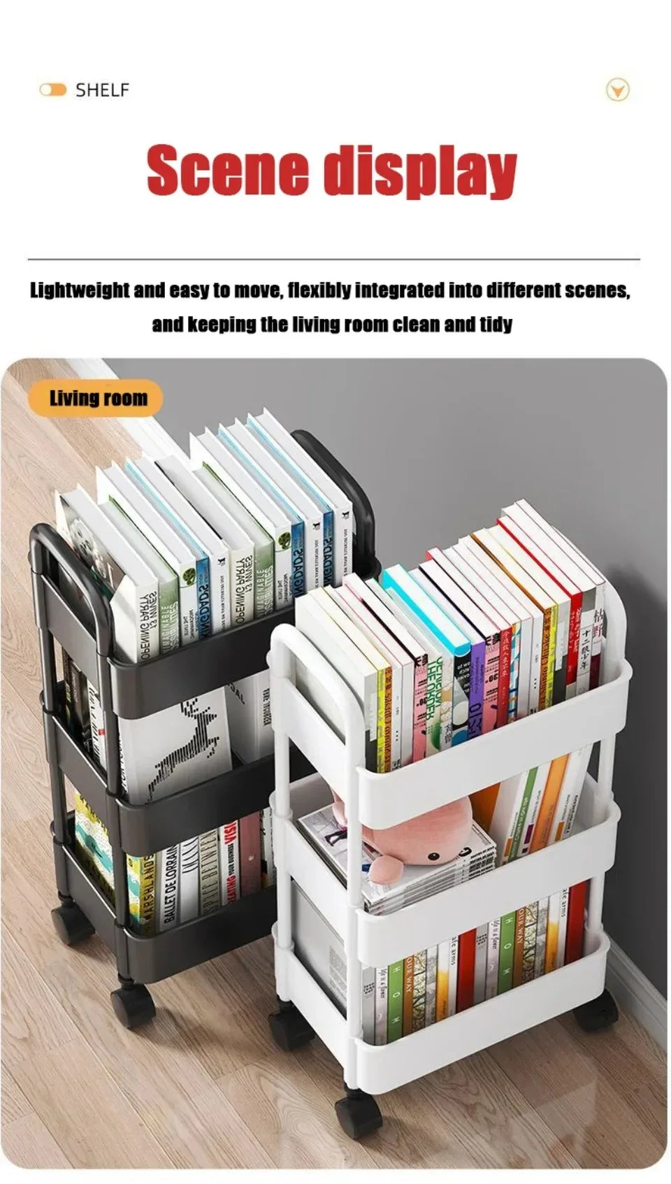 Bookshelf Cart