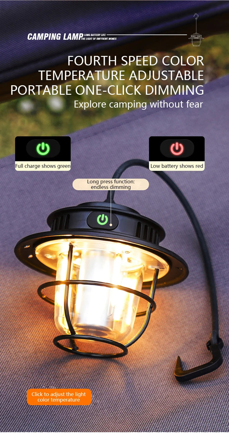 Retro Portable Camping Lantern