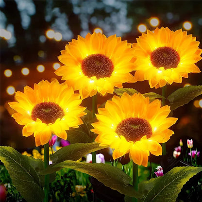 Solar Garden Sunflower Lights