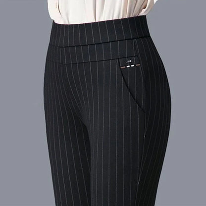 Stripes Formal Ankle Trousers